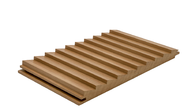 Zion fluted wooden panel